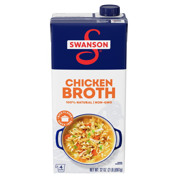 Save $0.50 off 2 Swanson Aseptic Broth 32oz