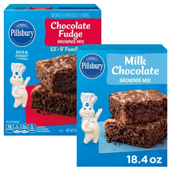 $.25 Off 1 Pillsbury Brownie Mix 18oz