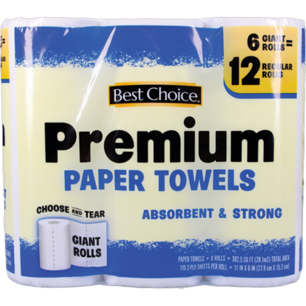 Save $2 off 2 Best Choice 12 MEGA-ROLL BATH TISSUE or 6 DOUBLE-ROLL PAPER TOWELS