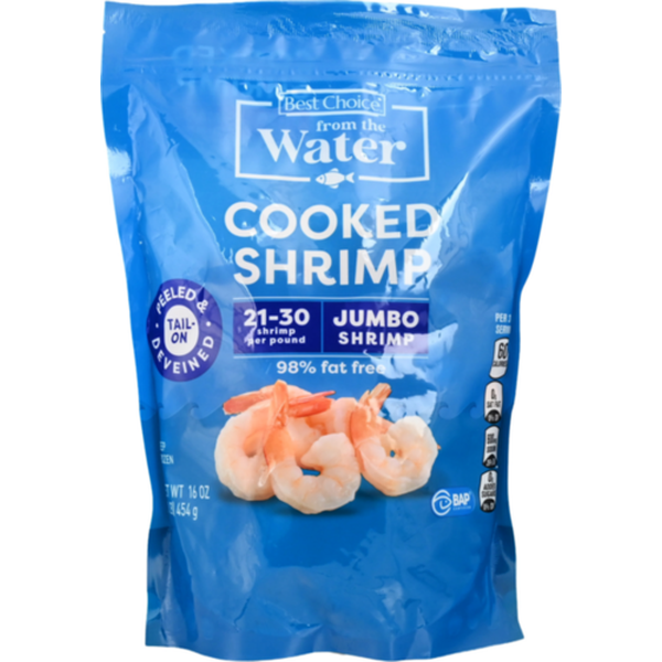 Save $1.25 on Best Choice COOKED SHRIMP – 16 oz