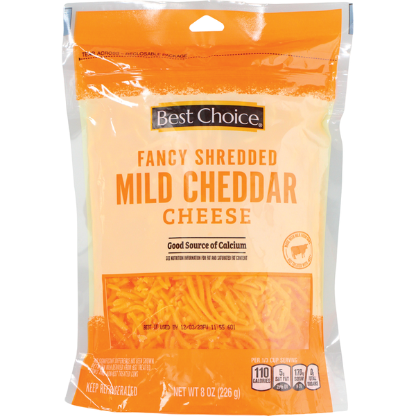 Save $1.00 off 2 on Best Choice SHRED, CHUNK or BAR CHEESES – Various Flavors – 6 – 8 oz