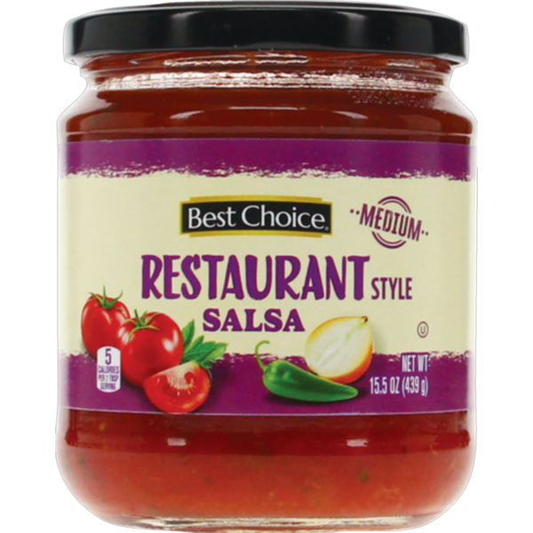 Save $0.50 offBest Choice SALSAS – Various Styles – 15.5 – 16 oz