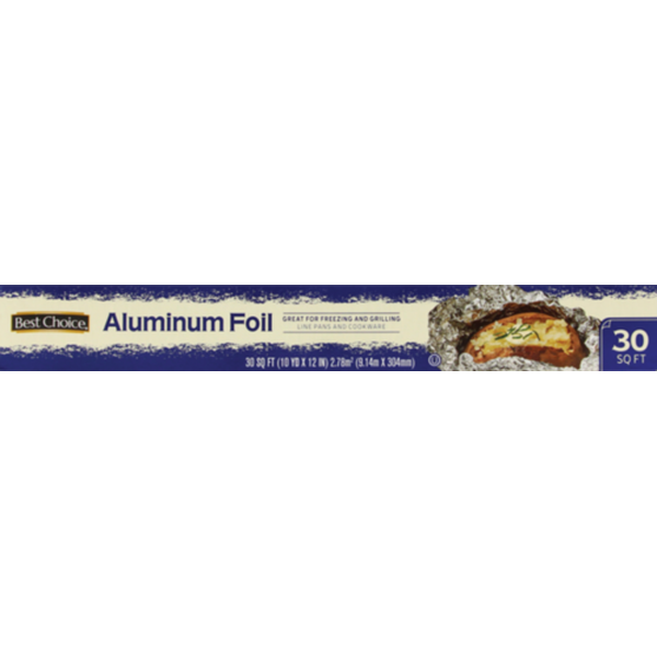 Save $0.50 offBest Choice ALUMINUM FOIL – 30 SF