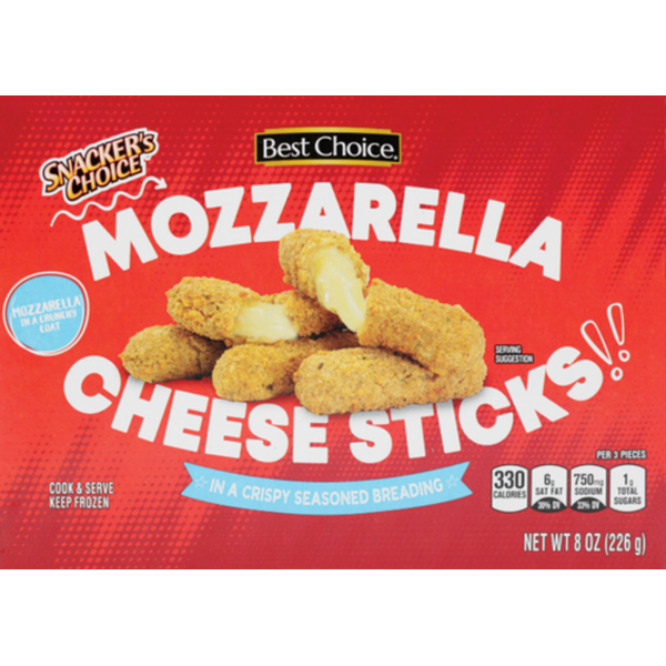Save $1.00 off 2 Best Choice JALAPENO POPPERS & MOZARELLA STICKS - 8 oz