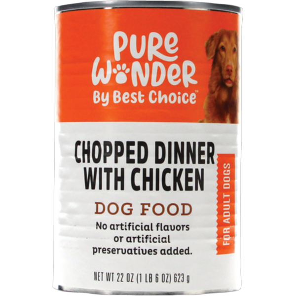 Save $1.00 off 2 Pure Wonder by Best Choice WET DOG FOOD – Various Flavors – 22 oz