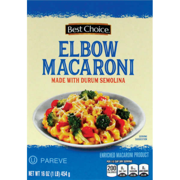 Save $1.00 off 3 Best Choice PASTA – VARIOUS STYLES – 16 oz