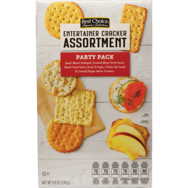 Save $1.00 off Superior Selections by Best Choice ASSORTED ENTERTAINER CRACKERS - 8.8 oz