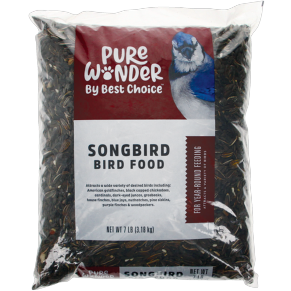 Save $1.00 off Pure Wonder by Best Choice BIRD FOOD - FINCH or SONGBIRD - 3 or 7 LBS