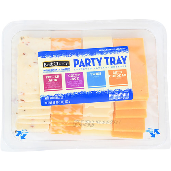 Save $1.00 off Best Choice CHEESE PARTY TRAY – 16 oz