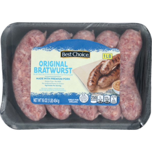 Save $1.00 off Best Choice BRATWURST LINKS - Various Flavors - 16 oz