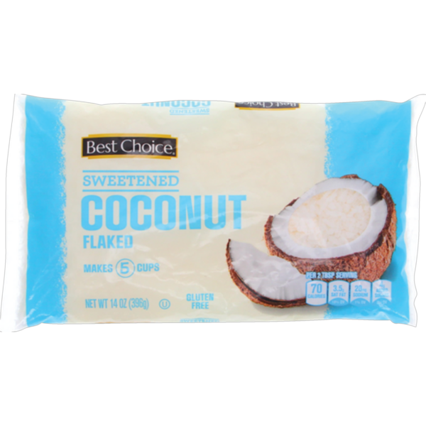 Save $0.50 on Best Choice  FLAKED COCONUT  - 14 OZ