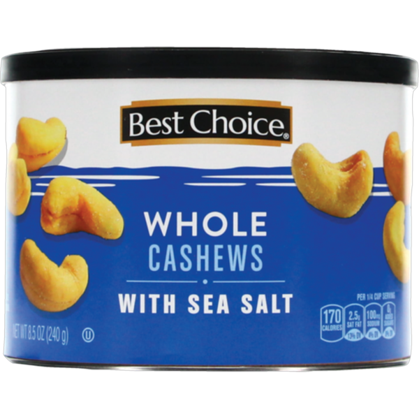 Save $1.00 off 2 on Best Choice SNACK NUTS - Various Styles - 8 - 10.3 oz