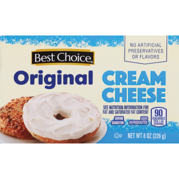 Save $0.50 on Best Choice CREAM CHEESE - REGULAR or LITE - 8 OZ