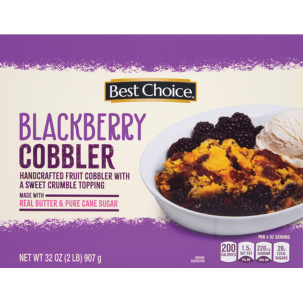 Save $1.00 on Best Choice FROZEN COBBLERS – Various Flavors – 32 OZ